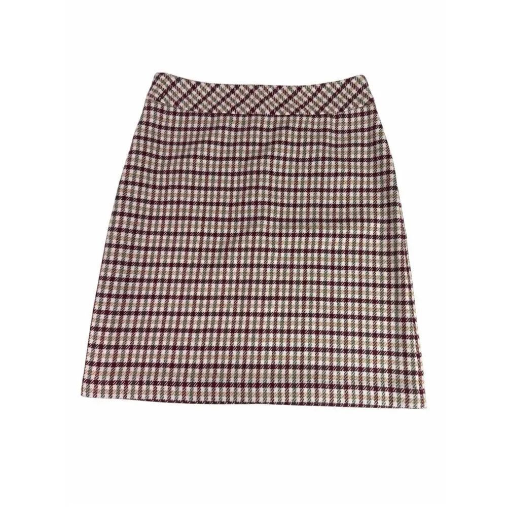 Talbots Women’s plaid straight skirt size 10
